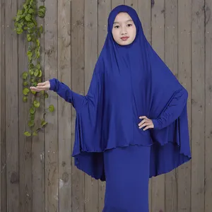 Bambini islamici abaya bambini musulmani vestito da preghiera ragazze abaya abbigliamento musulmano bambini