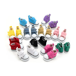 Directo de fábrica muñecas BJD accesorios de algodón 5cm y 20cm zapatos de lona con cinta mágica Mini estilo de juguete zapatos de lona muñecas - Product Image 1