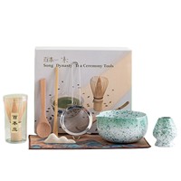 Ensemble de brosses à matcha en céramique personnalisées, Chasen, accessoires pour matcha, ensemble de matcha cérémoniel