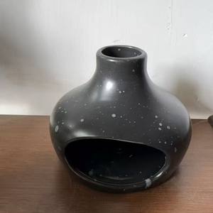 Brûleur d'encens en céramique à grande bouche blanc et noir, support pour <span class=keywords><strong>sauge</strong></span> et Palo Santo - Product Image 4