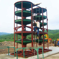 Petite usine de traitement de l'or Goulotte en spirale pour l'extraction de l'or