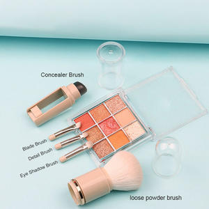 Beliebteste Mini tragbare benutzer definierte koreanische 5 in 1 einziehbare abnehmbare rotierende Augen Make-up Pinsel für die Reise - Product Image 3