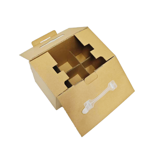 Caja de Envío de Cartón Corrugado Rígido Reciclado Ecológico Personalizado con Asa para Vodka, Tequila, Whisky, Refrescos y Bebidas Energéticas - Product Image 2