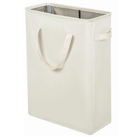 Panier à linge étroit de grande capacité avec poignées, panier à linge pliable, bac à linge haut pour buanderie, dortoir et chambre à coucher