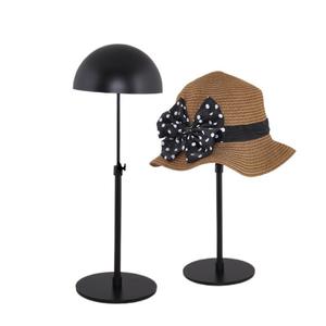 Soporte de exhibición de sombreros de moda, estante de Metal con forma de cabeza, exhibición de pelucas, tapas negras, doradas y plateadas, soporte de mostrador para <span class=keywords><strong>tienda</strong></span> al por menor - Product Image 5