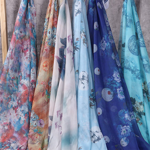 Thoải mái 100% polyester 30D in voan vải cho may mặc - Product Image 4