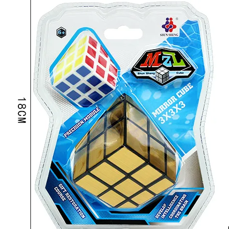 Hot Selling 3x3 PVC Sticker magic puzzle cubes amazon hot sale toys magic mirror cube