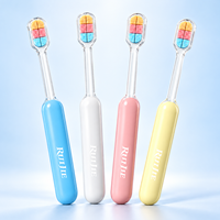 Brosse à dents pour enfants à poils ultra doux, manche ergonomique, emballage blister, marque privée OEM