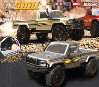 Yikong YK41011 Camioneta Pickup RC 4WD Escala 1/10 LC79, Modelo de Coche Crawler a Control Remoto 3S RTR para Aficionados a la Escalada en Roca