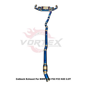 Système d'échappement à soupapes en titane Vortex Performance pour BMW 228i F22 F23 N20 2.0T, silencieux sport amélioré, tuyau de course Valvetronic - Product Image 2