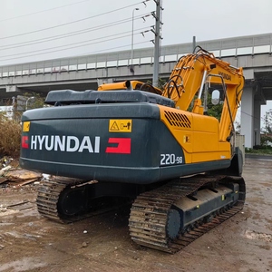 Pelle sur chenilles d'occasion Hyundai Robex 220LC-9S en vente à Shanghai, pelle hydraulique 22 tonnes PC220 R220 sy215 en vente en stock - Product Image 4