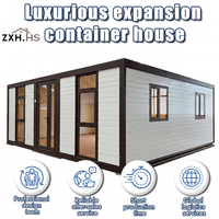Casa Contenedor Plegable de 40 pies con Diseño de Múltiples Habitaciones, 4 Dormitorios, 2 Baños, Casa Modular Prefabricada Pequeña, Energía Solar, Fábrica OEM