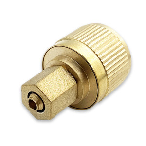 Brass Quick Connect Water Fitting 1/4 Inch Male Thread Garden Irrigation <b>Hose</b> Adapter <b>For</b> Bulk <b>Hose</b> Use - Product Image 5