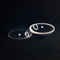 Verre optique 1mm 2mm 3mm Lentilles sphériques Saphir Quartz BK7 Lentille hémisphérique demi-sphère