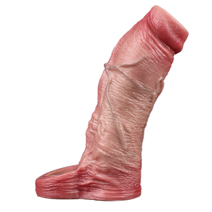 Camisinha Masculina Capa de Dildo para Estimulação Clitoriana e Ejaculação Retardada Brinquedo Sexual Manga para Pênis de Homem Casal - Product Image 1