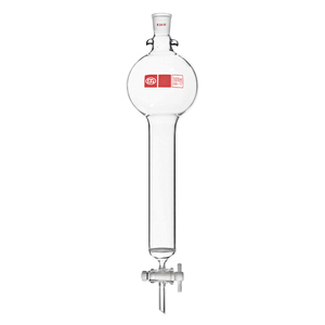 Pabrik Barang Pecah Belah Lab Kustom Tiongkok Kaca Boro Tinggi 3.3 Kolom Kromatografi Berdinding Tebal Stopcock PTFE - Product Image 2