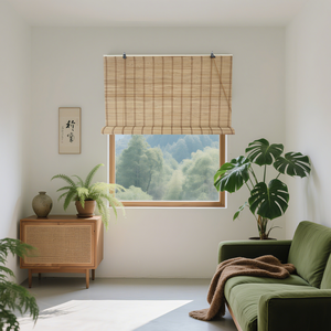 Sunale ที่บังแดดทำจาก<span class=keywords><strong>ไม้ไผ่</strong></span>แบบม้วนวัสดุธรรมชาติใช้ในร่มมีการติดตั้งในตัวเทคนิคธรรมดาช้อปปิ้งออนไลน์ - Product Image 1