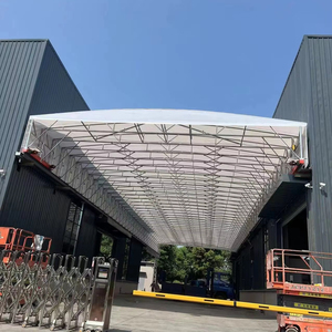 Mái che di động ngoài trời lớn, có thể thu vào bằng điện, chất liệu <span class=keywords><strong>PVC</strong></span>, mái che di động, sân bóng rổ, mái che thể thao bằng thép gấp gọn, nhà để xe thể thao - Product Image 1