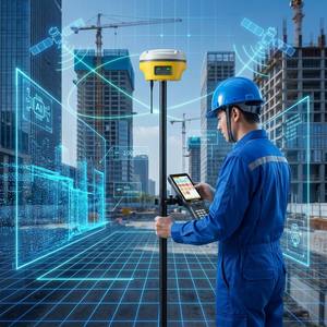 เครื่องมือสำรวจระดับสูง Geomax ZG30AI GNSS RTK สำหรับการวัดภูมิประเทศในงานก่อสร้าง - Product Image 3