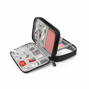 Nylon Travel Storage <b>Bag</b> Rectangle Transparent Portable Space Saving Minimalist Design <b>Compression</b> Type For Digital Accessories - Product Image 1