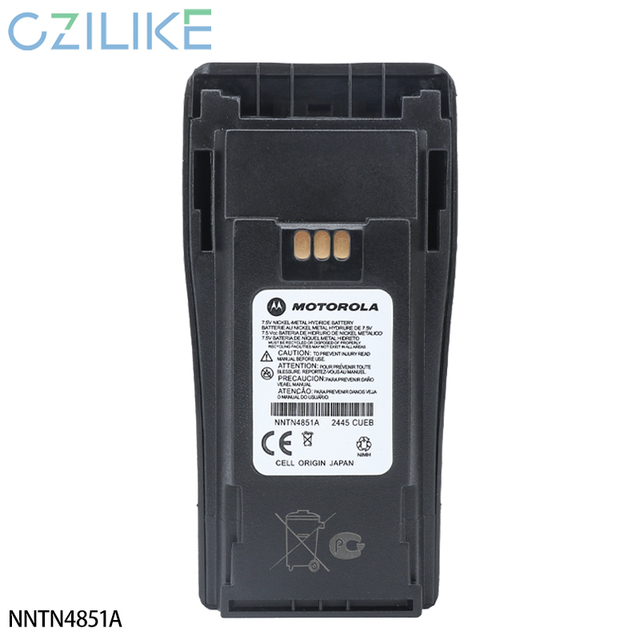 CZILIKE NNTN4851A 7.2V 1800mAh Ni-MH IPX7 Water Resistant Battery for Two Way Radio Walkie Talkie Replacement