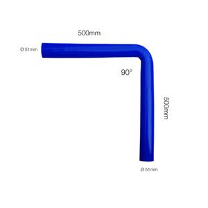 Curva blu 90Manitor diametro 51mm lunghezza 500mm - Product Image 1
