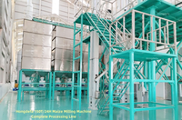 Usine clé en main de mouture de maïs de 150 tonnes/jour avec contrôle PLC