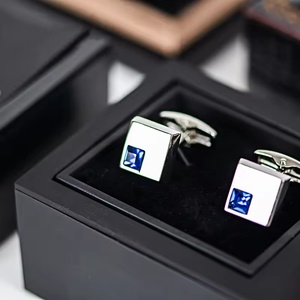 Trong Kho Sang Trọng PU Da Hộp Đồ Trang Sức Mới Thiết Kế Thời Trang Với Biểu Tượng Tùy Chỉnh Cho Khuy Măng Sét Bao Bì - Product Image 6