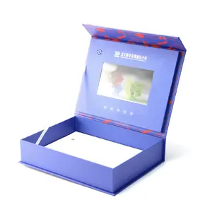 Top qualität Marketing Werbe Angepasst Einladung Kleine TFT 2.4/5,0 inch LCD Screen Video Broschüre Geschenk Box für Werbung