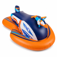 Bouée gonflable Requin pour enfants 117x70.5x43cm avec lanceur d'eau, siège en PVC, jouet aquatique, personnalisable OEM