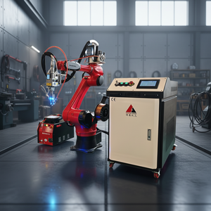 6 Eksenli Robot Lazer Kaynak / Kesme Makinesi, Metal Paslanmaz Çelik için 1500w Raycus Fiber Çıkarılabilir El Tipi Lazer Kaynakçı 3'ü 1 Arada - Product Image 1