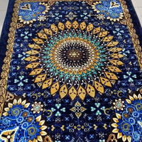 Tapis d'art imprimé en 3D de luxe léger style moderne hôtel salon marocain et tapis de mosquée rembourrage en polyester