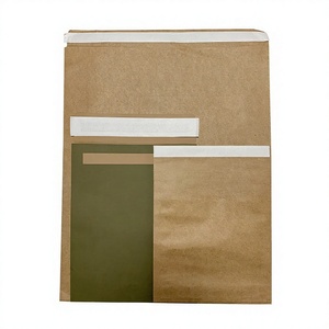 Custom-Printed Brown Kraft <b>Paper</b> Bag with Freeze-Resistant Adhesive Flaps Greaseproof and Archival <b>File</b> Protection - Product Image 1
