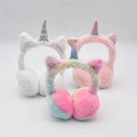 Chauffe-oreilles d'hiver personnalisés OEM pour enfants, coussinets de protection pour les oreilles, chaleur hivernale, motif licorne