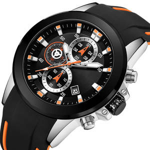 Montres de mode <span class=keywords><strong>2023</strong></span> montres de sport en silicone étanches montre-bracelet de luxe montre-bracelet pour homme - Product Image 1