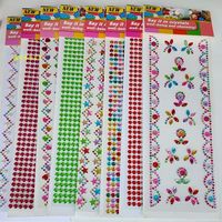 Patch facial en acrylique effet cristal, garantie de satisfaction, motif dessin animé, pour photos DIY, diamant acrylique, autocollant stéréo pour fournitures de festival