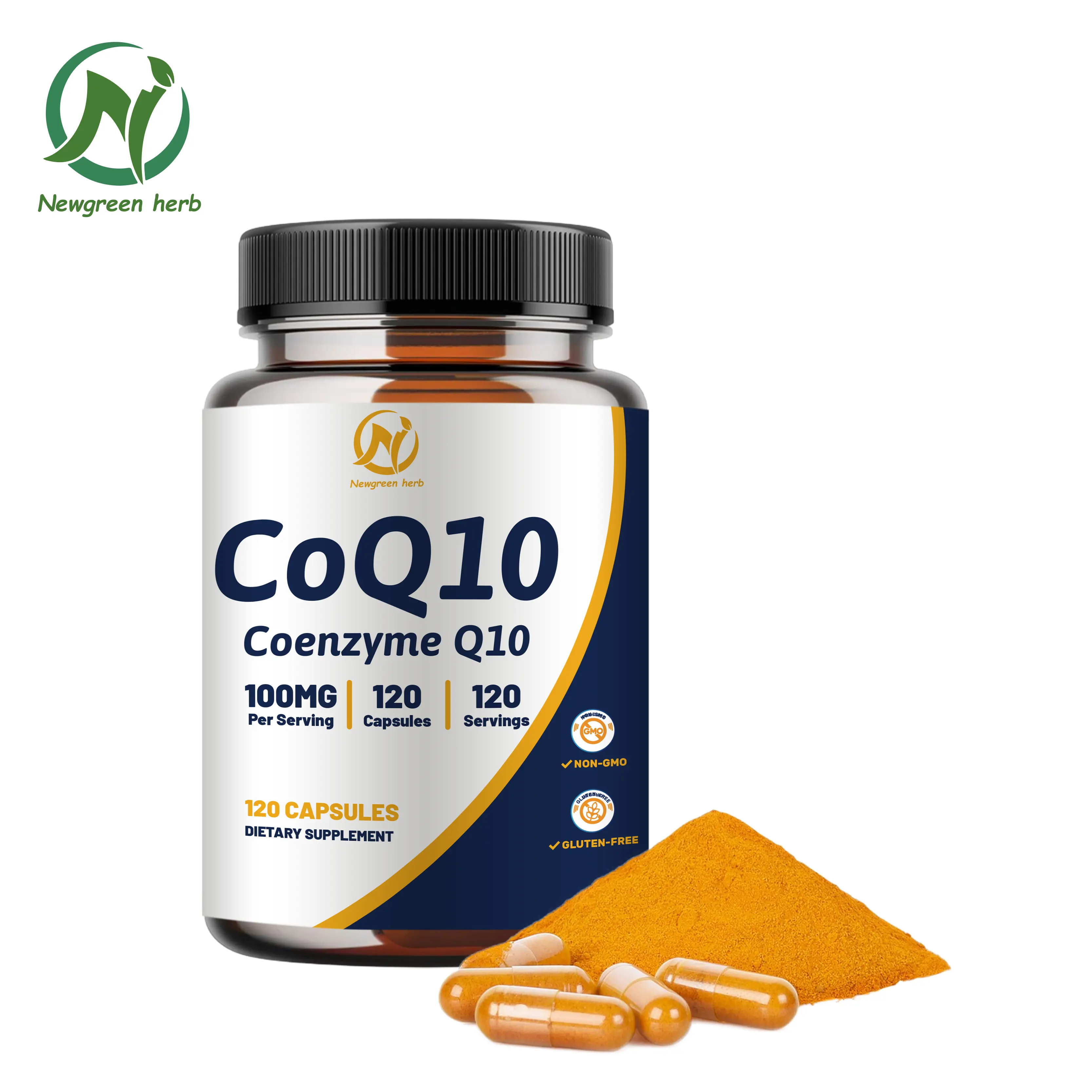 Capsules de coenzyme Q10 Newgreen de haute qualité avec le meilleur pirice