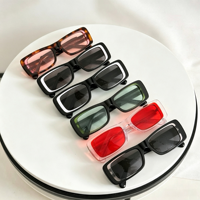 Lunettes de soleil polarisées de luxe haut de gamme de marque de créateur, dégradées, classiques, de forme carrée, monture intégrale en acétate, TAC UV400, noires