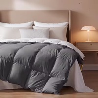 Juego de Ropa de Cama Ultra Suave y Acogedor para Todas las Estaciones, Hipoalergénico, Edredón de Plumas de Pato 100% Algodón