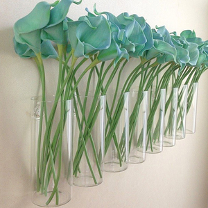 Vaso da <span class=keywords><strong>fiori</strong></span> in vetro decorativo a forma di cilindro in stile semplice moderno appeso a parete vaso da <span class=keywords><strong>fiori</strong></span> in vetro decorativo <span class=keywords><strong>per</strong></span> la decorazione della parete di casa - Product Image 5