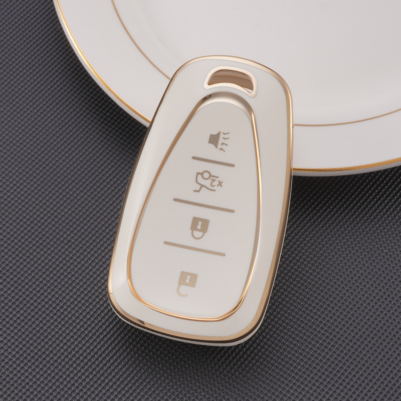 Chevrolet TPU Car Key Case Cover Bag - Model CR-D06 - Protective Shell for Cruze, Aveo, Malibu