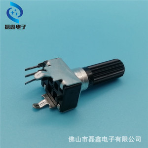 Potenciómetro Rotatorio de 9mm, de Una Sola Vía, B1K-B1M, con Perilla Moleteada para Control de Volumen y Velocidad - Product Image 5