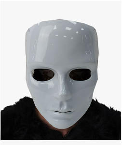 Masque intégral en plastique à peindre de bonne qualité, accessoires de film blanc pour homme et femme, cosplay et mascarade, 1 pièce, bon marché - Product Image 1
