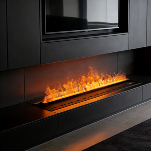 Caminetto Elettrico Moderno da Interno con Fiamma 3D LED, Nebulizzatore d'Acqua e Vapore, Decorativo e Integrato - Product Image 5