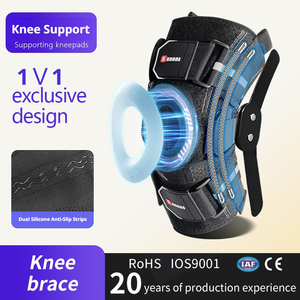 Rodillera Ajustable para Menisco, Soporte Deportivo <span class=keywords><strong>de</strong></span> Compresión para Rodilla, Fibra <span class=keywords><strong>de</strong></span> Poliéster para Alivio del <span class=keywords><strong>Dolor</strong></span>, Estabilizador CE - Product Image 1