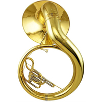 Personnalisation d'usine Sousaphone en laiton Le Sousaphone Heavy Bass Brass Band Drum Horn Team Bass Tuba Horn Brass Instrument