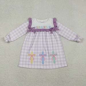 Ropa de Bebé Niña para Pascua, Estilo Boutique, con Estampado de Jesús Me Ama, Manga Larga - Product Image 2