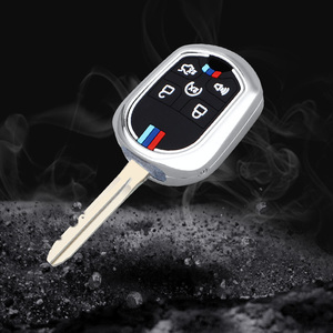 Funda de aleación de zinc para llave de coche para <span class=keywords><strong>Ford</strong></span> Expedition Flex Explorer Taurus <span class=keywords><strong>Lincoln</strong></span> MKZ <span class=keywords><strong>Navigator</strong></span> 5 botones Protector - Product Image 5