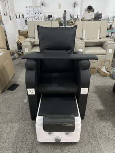 Silla de Cuero Moderna y Duradera de Alta Calidad en Oferta para Salón de Belleza, Barbería, Baño, Muebles de Salón de Lujo - Product Image 4