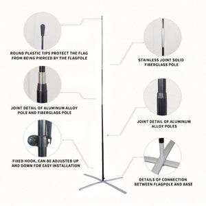 Custom Design Teardrop Feather Polyester Beach <b>Flags</b> with Fiberglass Pole Printed Foldable Banner for Events - Product Image 5